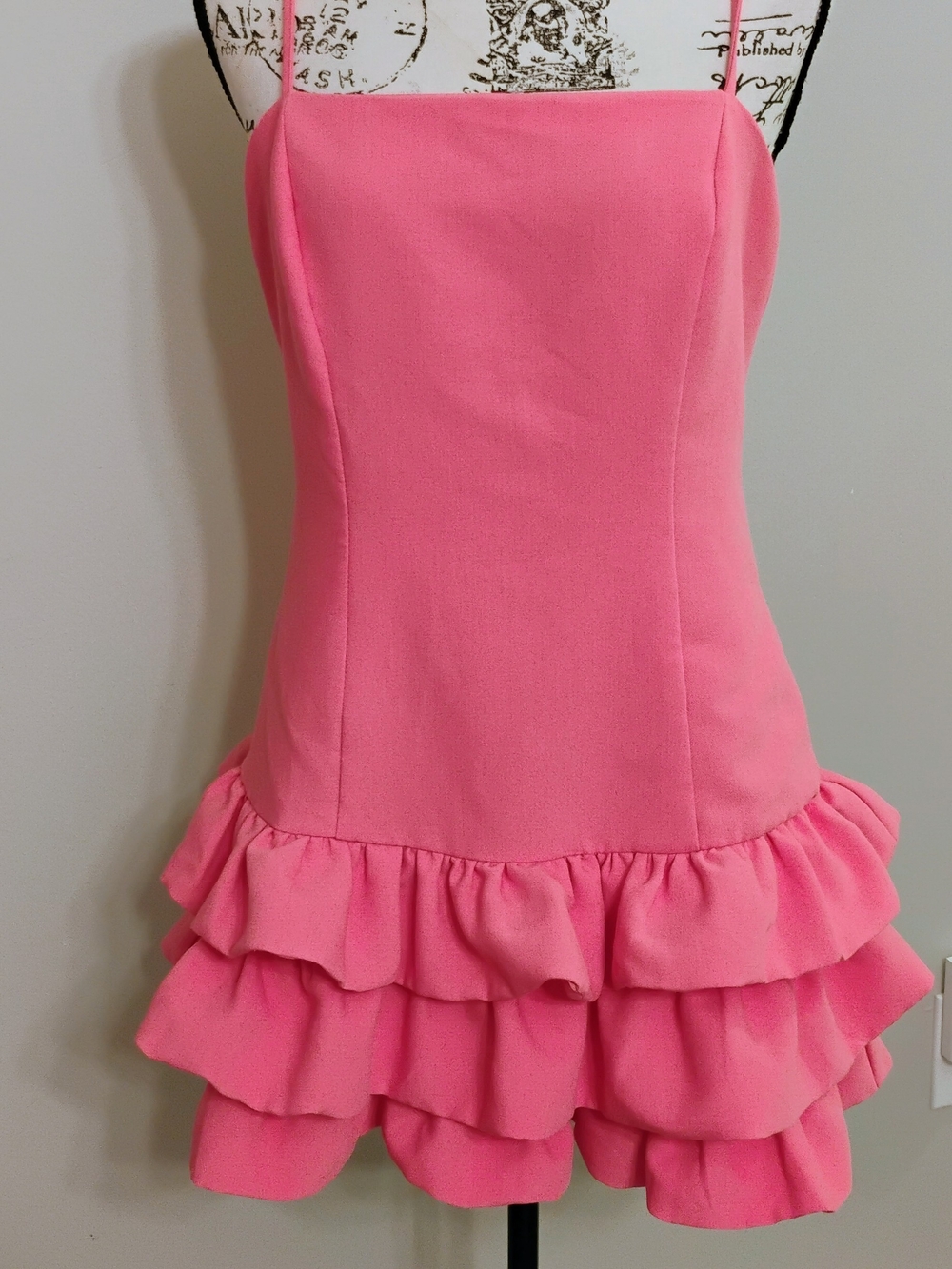 Girls Pink Ruffle Tiered Dress - Sleeveless Party Dress
